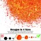 4.9oz/ 140g Fluorescent Orange Neon Glitter Powder Mixed Fine Opal Flakes Nail Sequins for Craft Resin